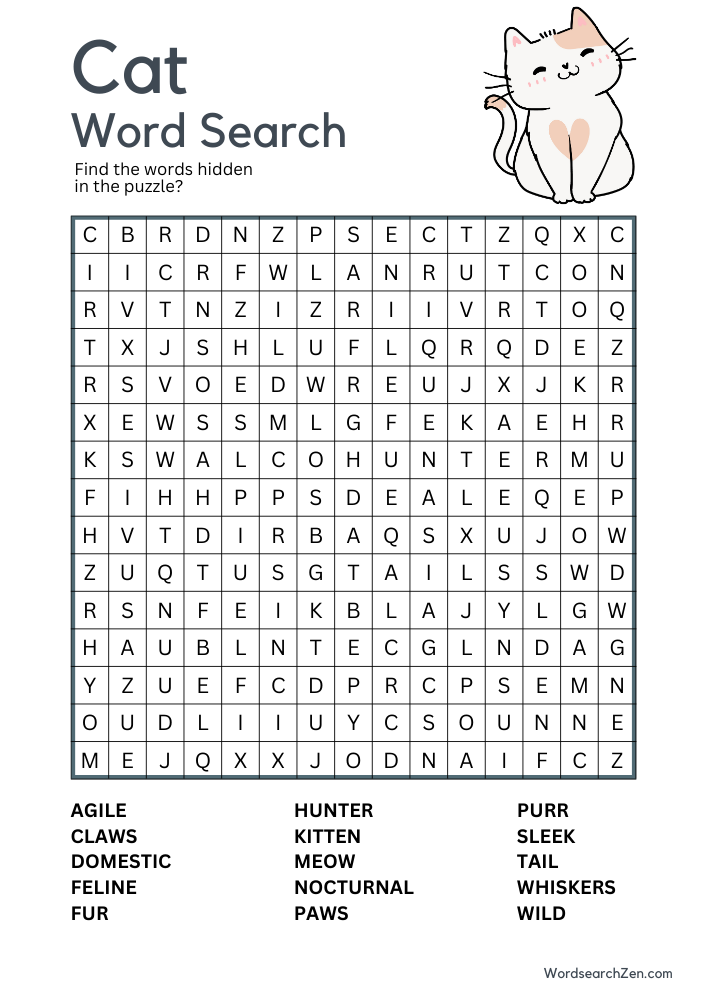 Cat-Word-Search