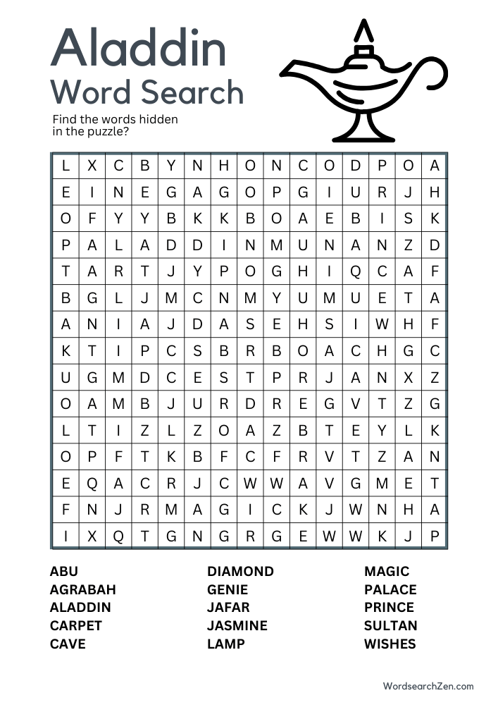 Aladdin-Word-Search