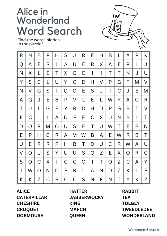 Alice-in-Wonderland-Word-Search