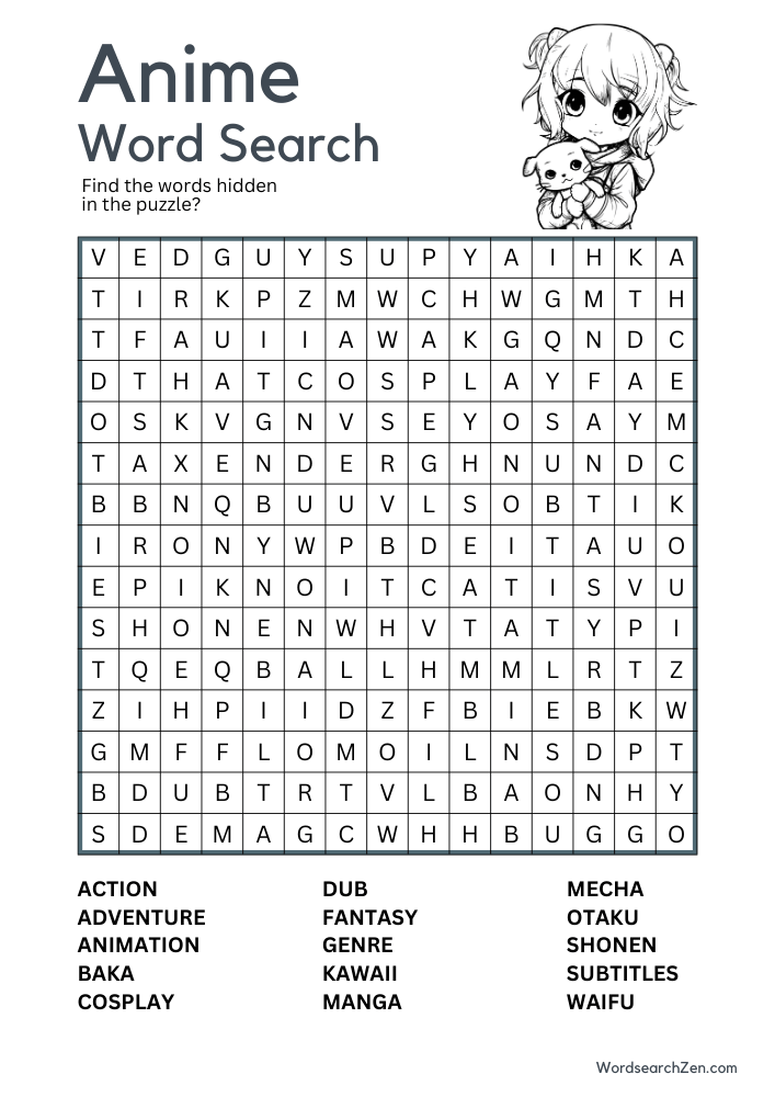 Anime-Word-Search