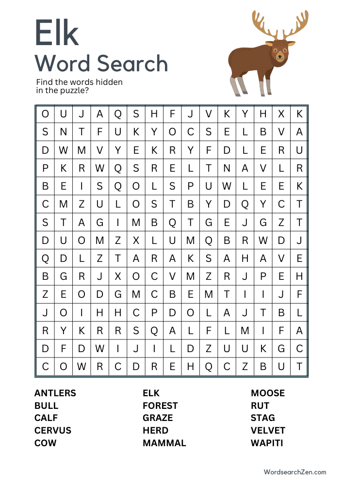 Elk-Word-Search