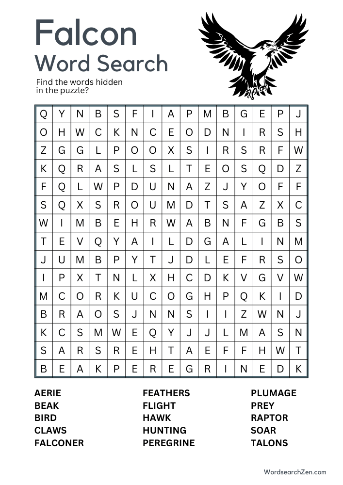 Falcon-Word-Search