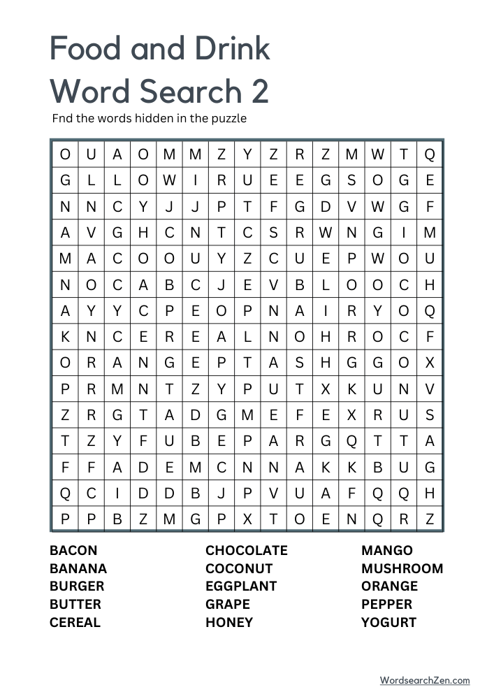 Food-and-Drink-Word-Search-2