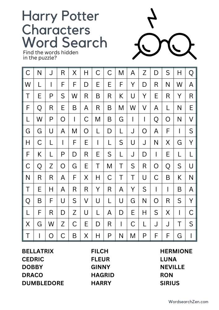 Harry-Potter-Characters-Word-Search