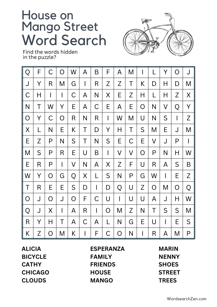 House-on-Mango-Street-Word-Search