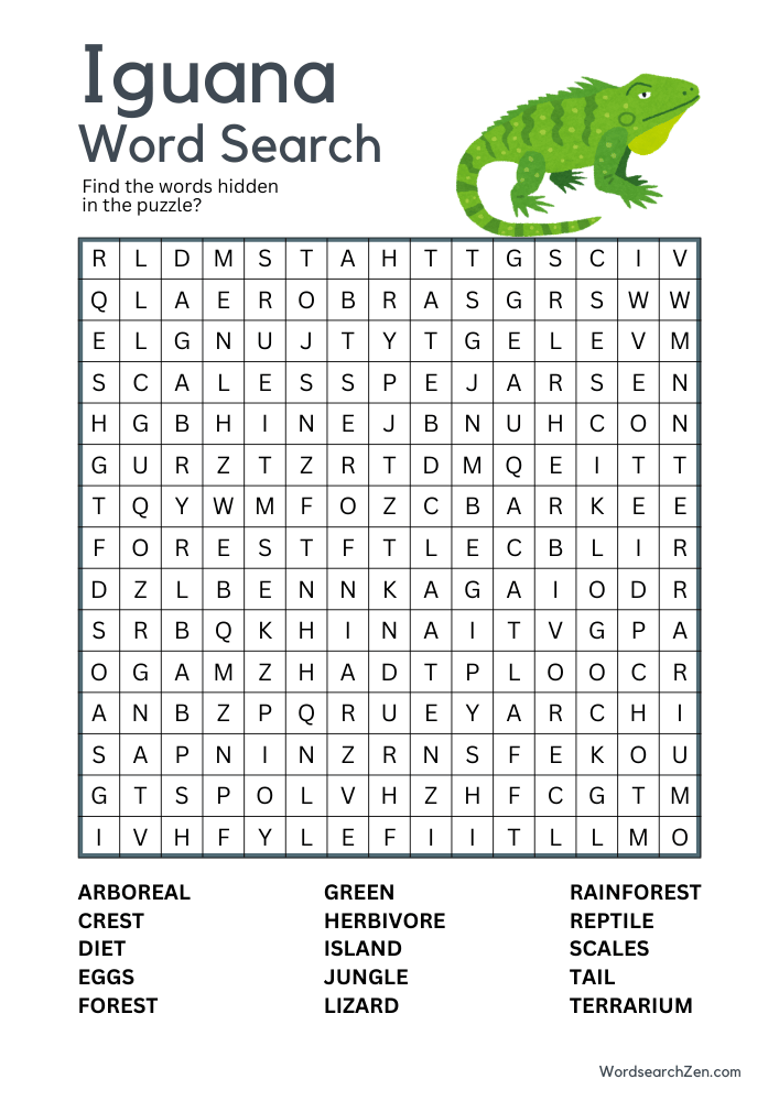 Iguana-Word-Search