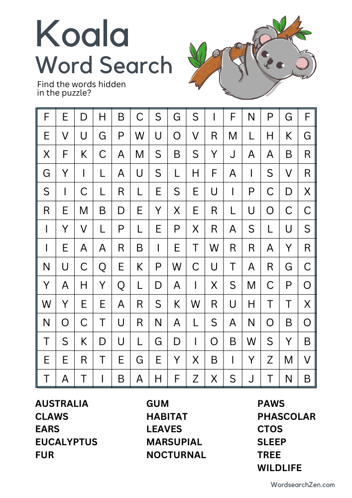 Koala-Word-Search