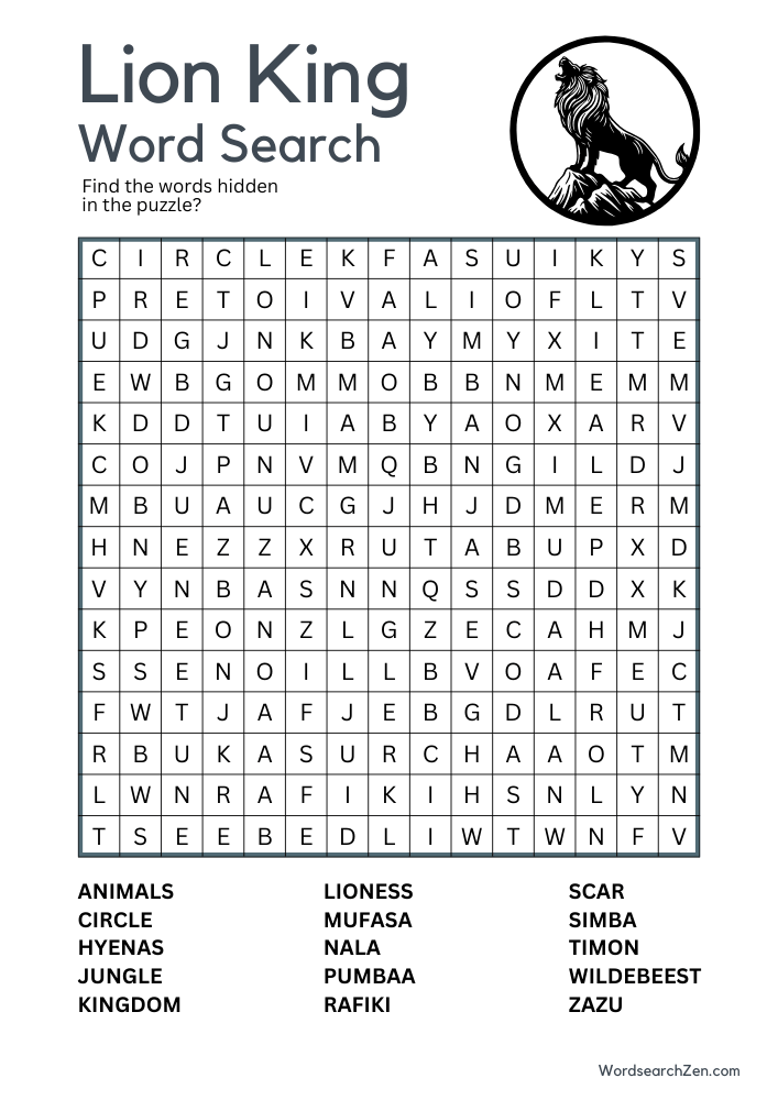 Lion-King-Word-Search