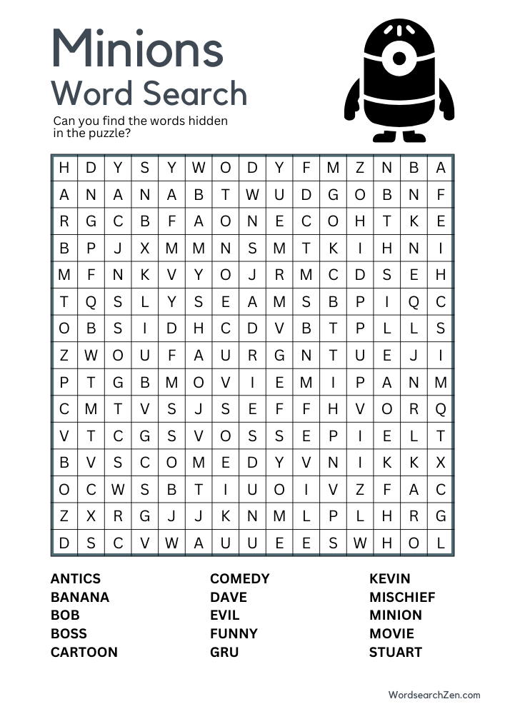 Minions-Word-Search