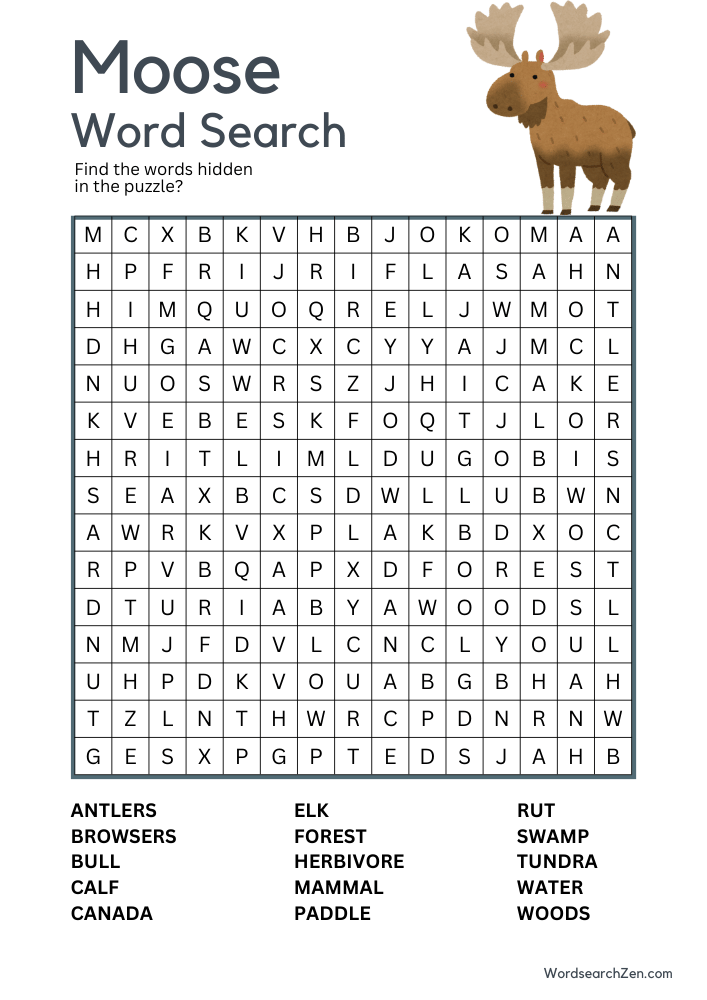 Moose-Word-Search