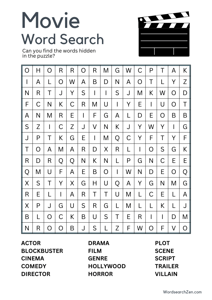 Movie-Word-Search