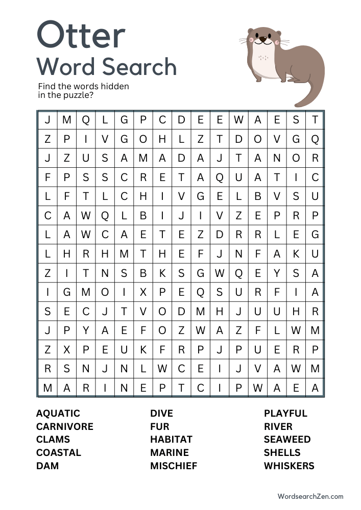 Otter-Word-Search