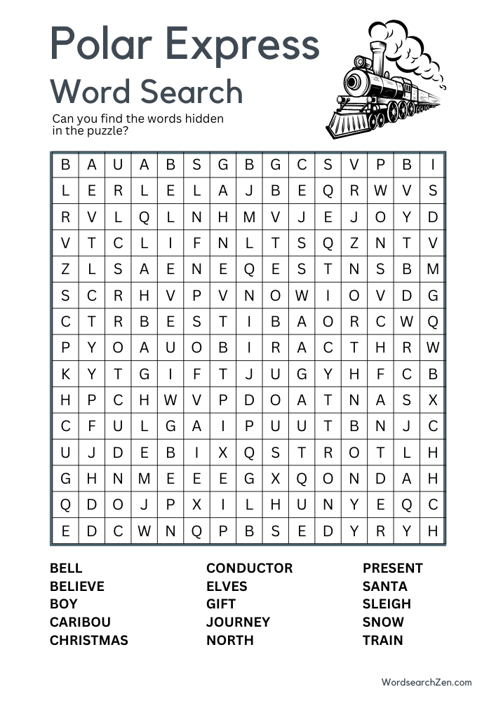 Polar-Express-Word-Search