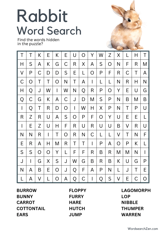 Rabbit-Word-Search