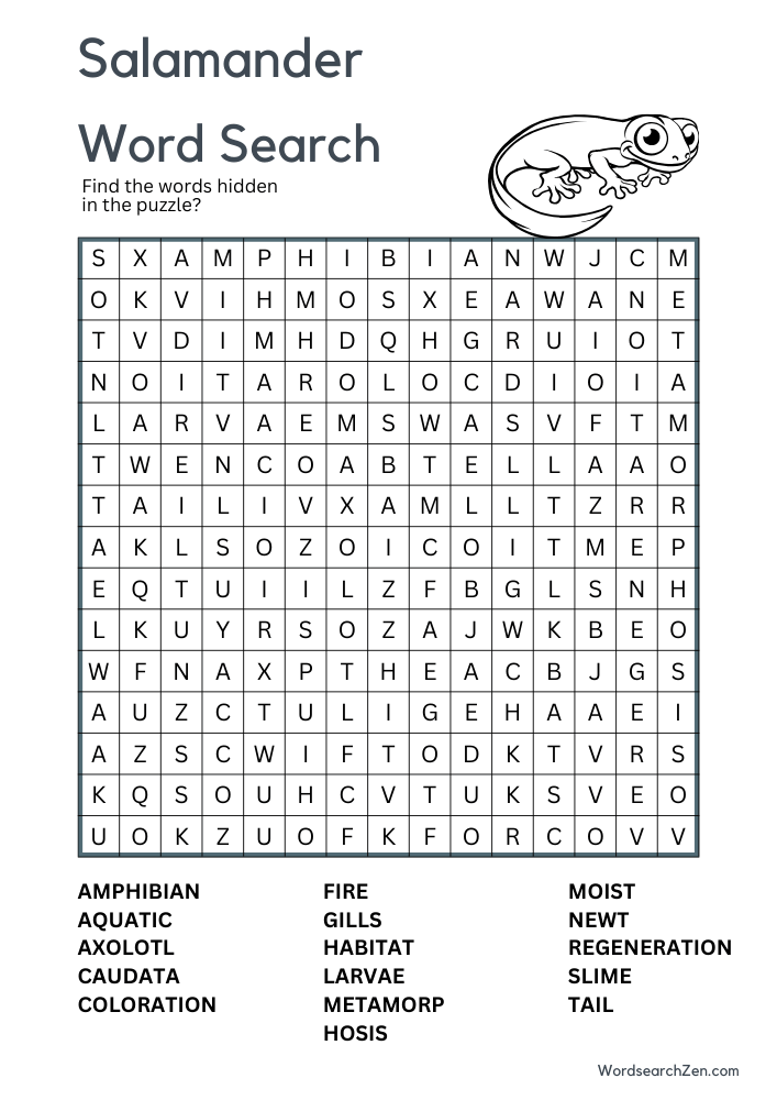 Salamander-Word-Search