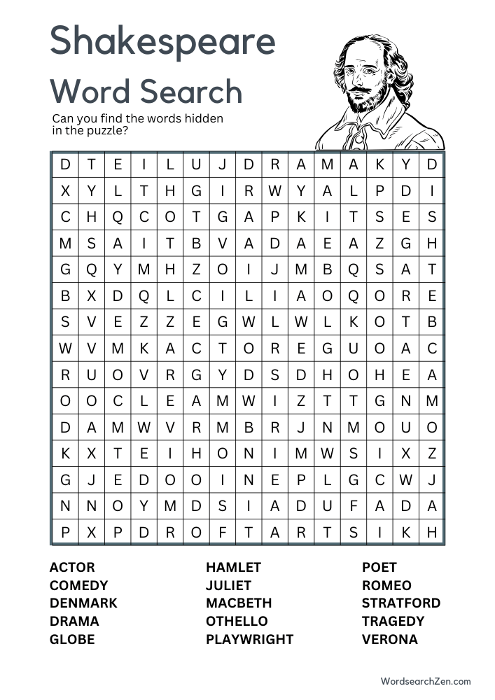 Shakespeare-Word-Search