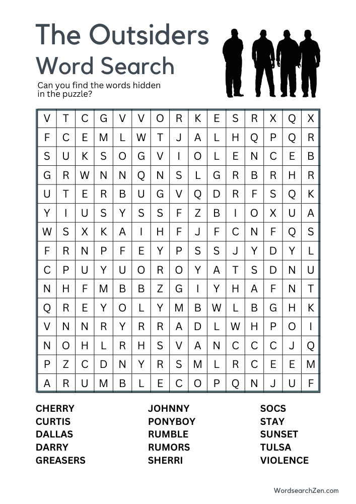 The-Outsiders-Word-Search