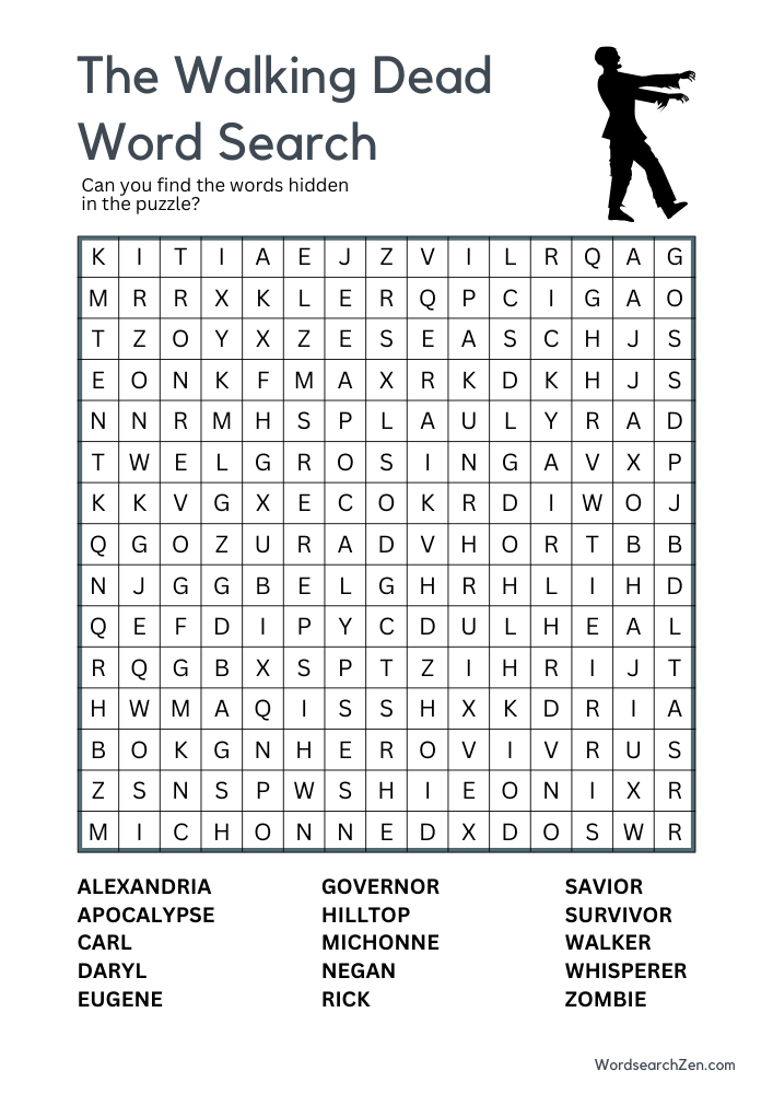 The-Walking-Dead-Word-Search