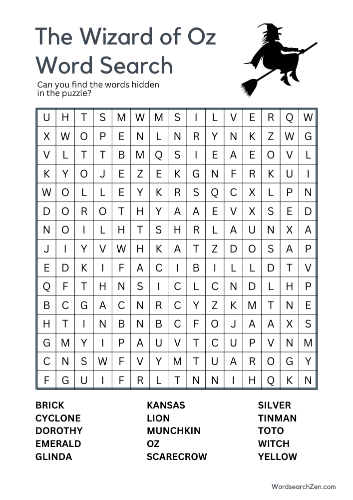 The-Wizard-of-Oz-Word-Search