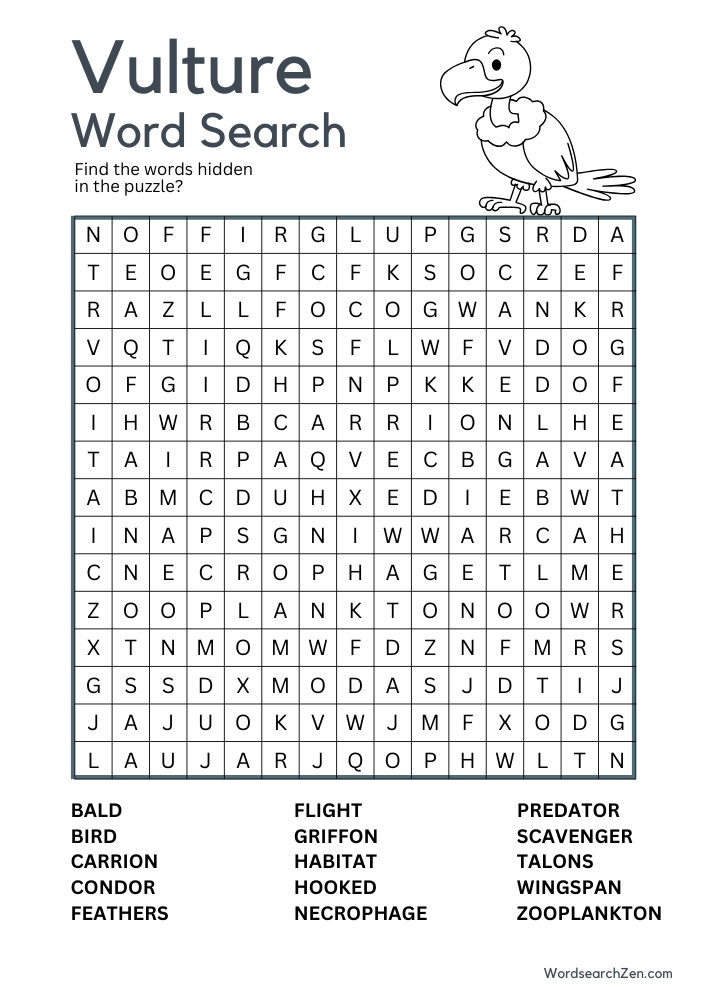 Vulture-Word-Search