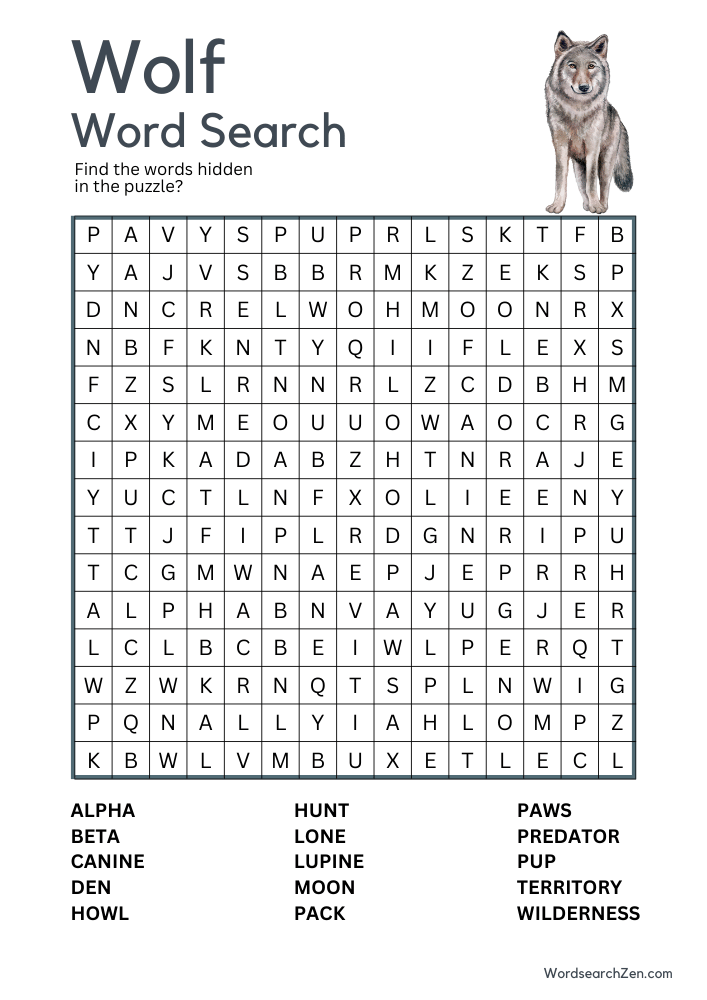 Wolf-Word-Search