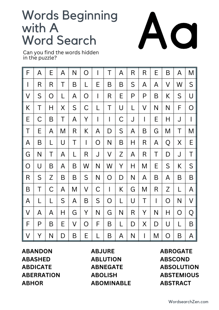 Words-Beginning-with-A-Word-Search-1