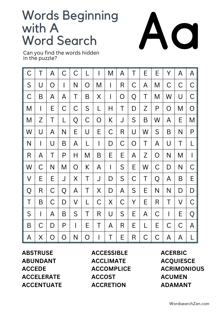 Words-Beginning-with-A-Word-Search-2