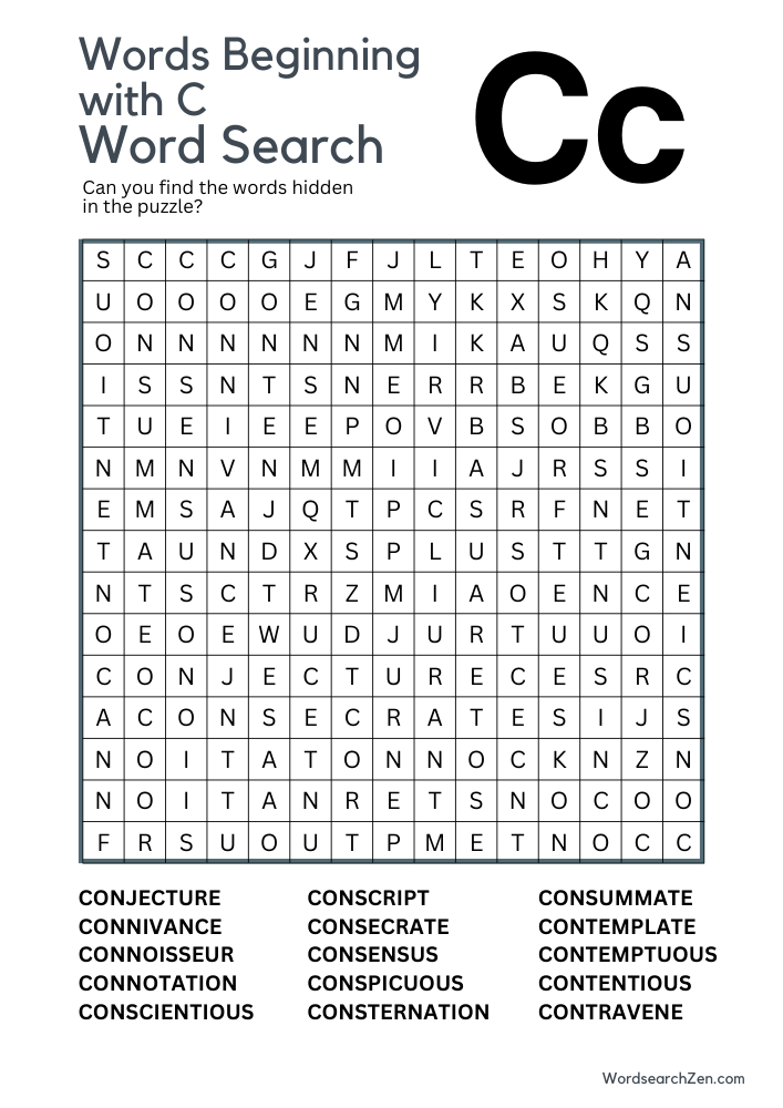 Words-Beginning-with-C-Word-Search-14