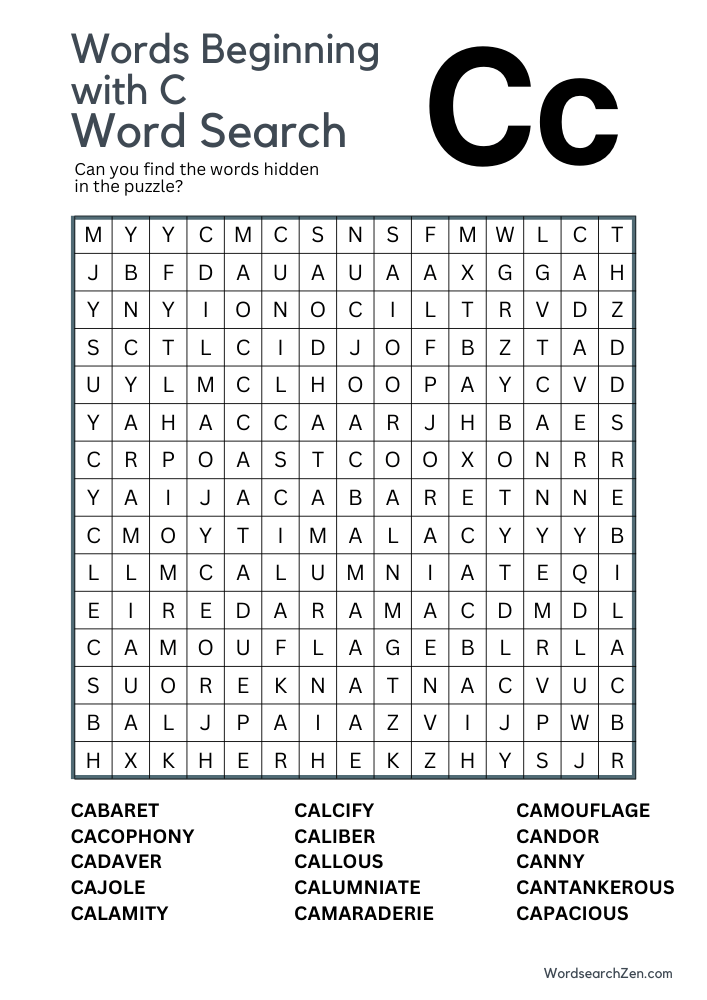 Words-Beginning-with-C-Word-Search-19