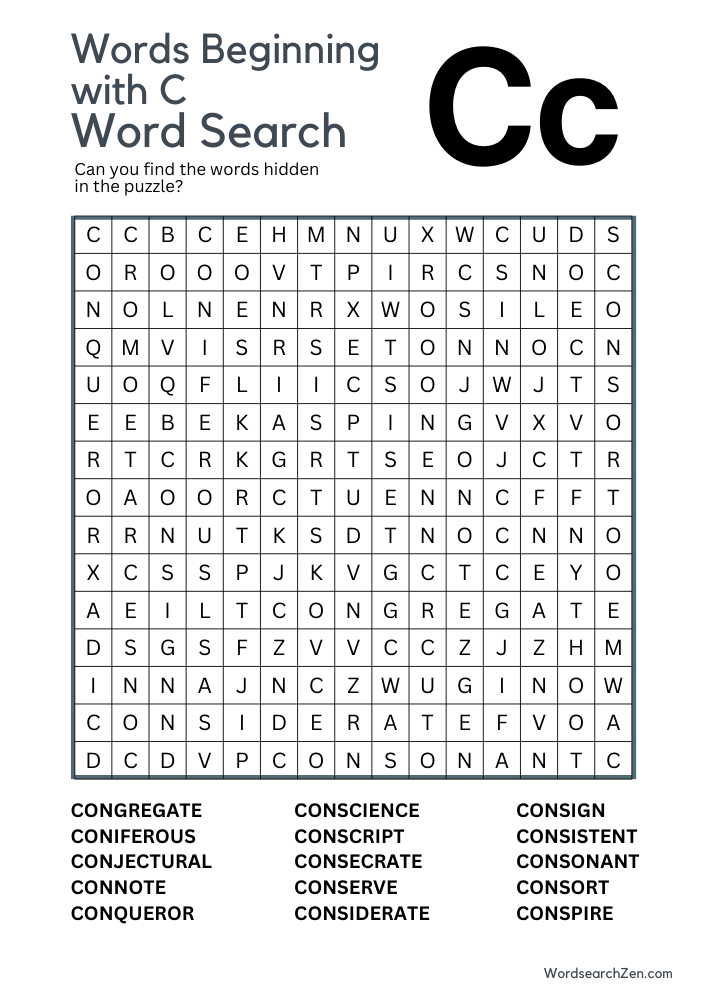 Words-Beginning-with-C-Word-Search-2