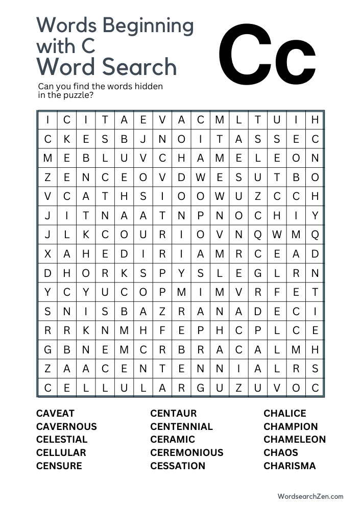 Words-Beginning-with-C-Word-Search-8