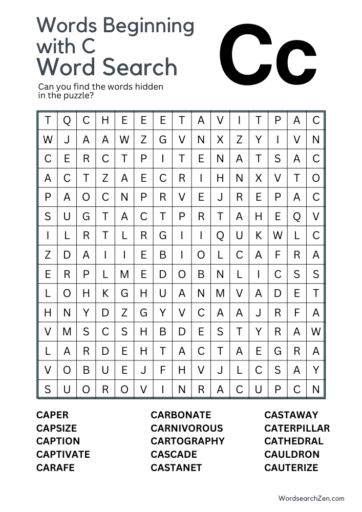 Words-Beginning-with-C-Word-Search-9