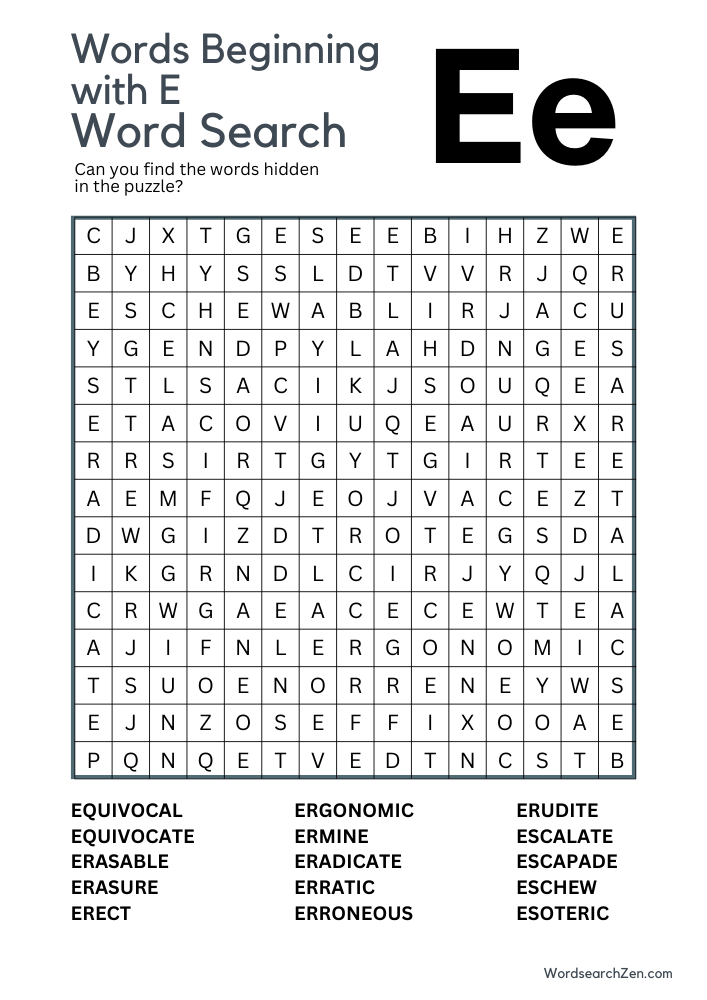 Words-Beginning-with-E-Word-Search-12