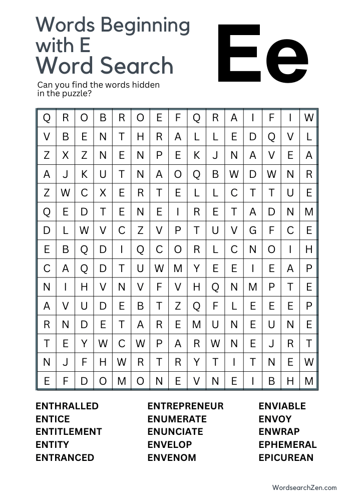 Words-Beginning-with-E-Word-Search-14