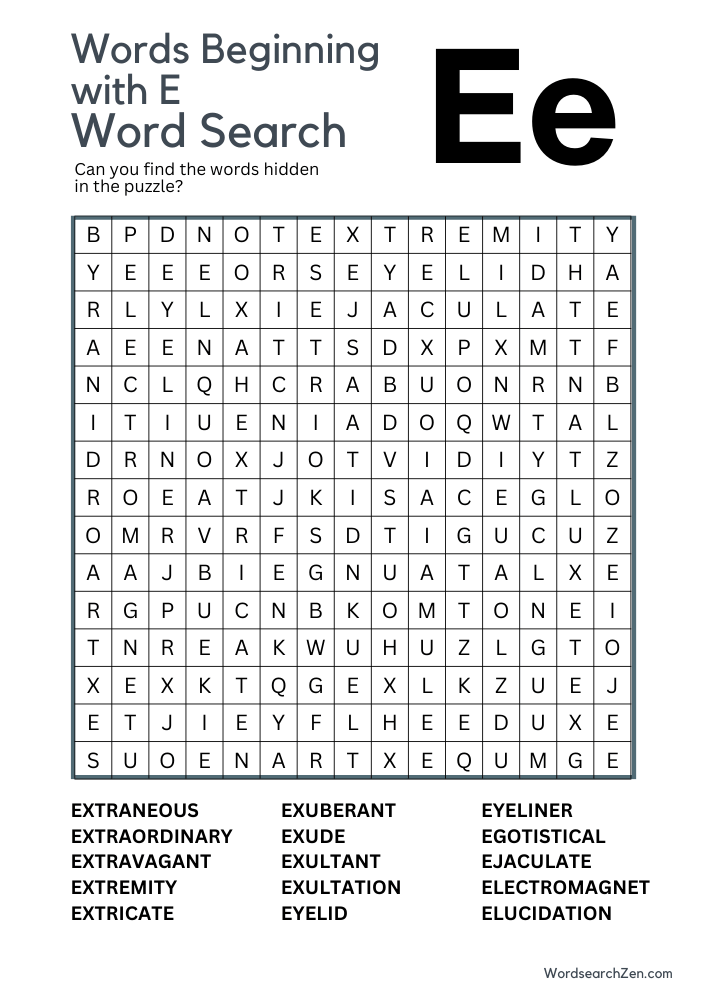 Words-Beginning-with-E-Word-Search-4