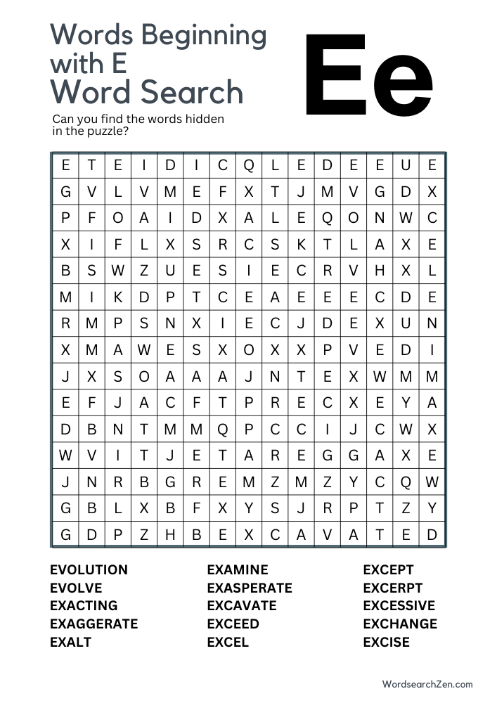 Words-Beginning-with-E-Word-Search-9