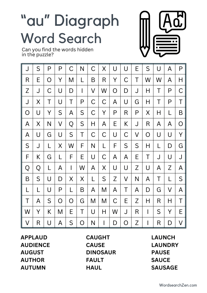 au-diagraph-word-search