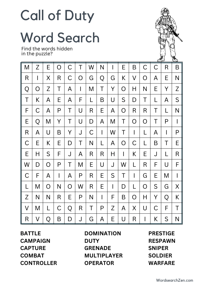 call-of-duty-Word-Search