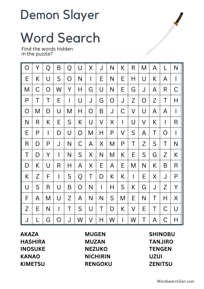 demon-slayer-Word-Search