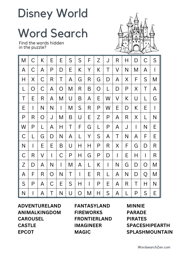 disney-world-Word-Search