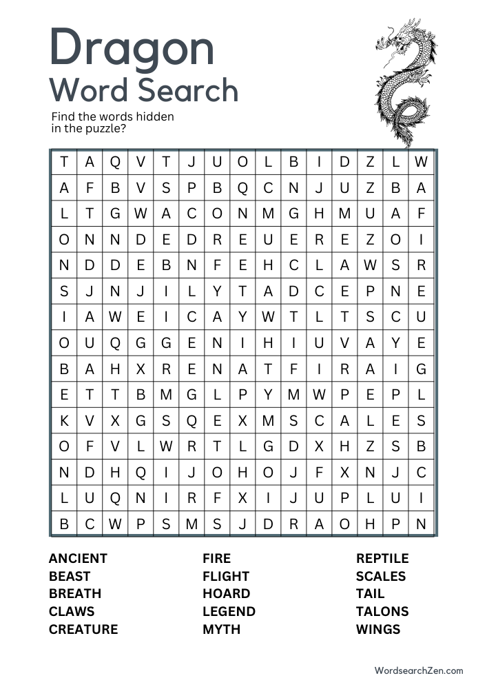 dragon-Word-Search