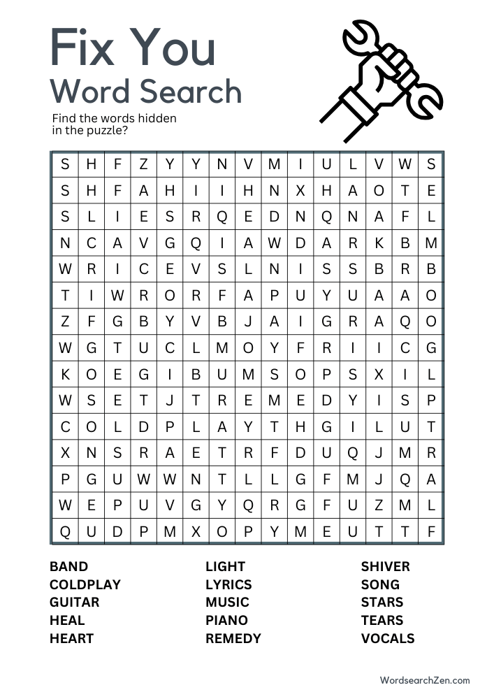 fix-you-Word-Search