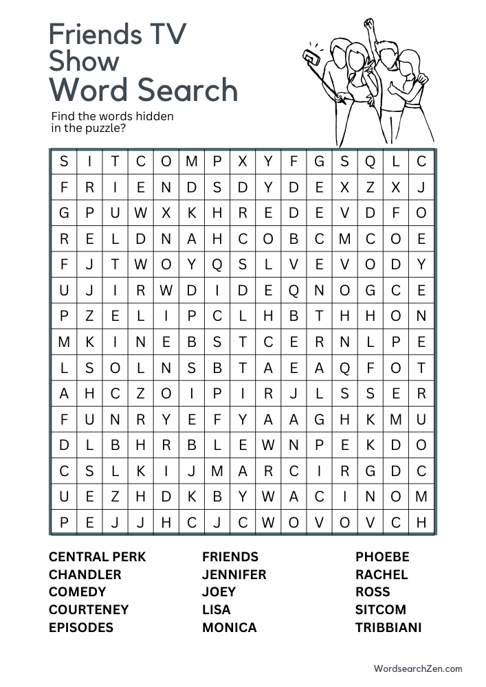 friends-tv-show-Word-Search