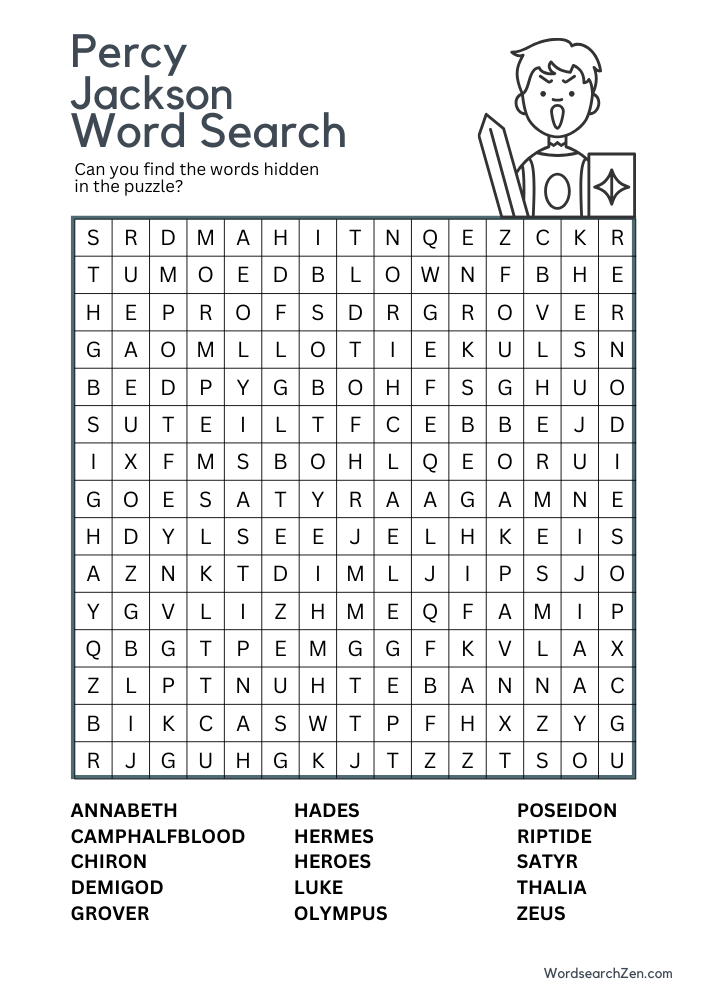 percy-jackson-Word-Search