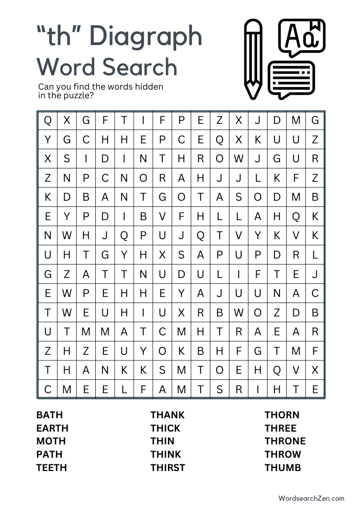 th-diagraph-word-search