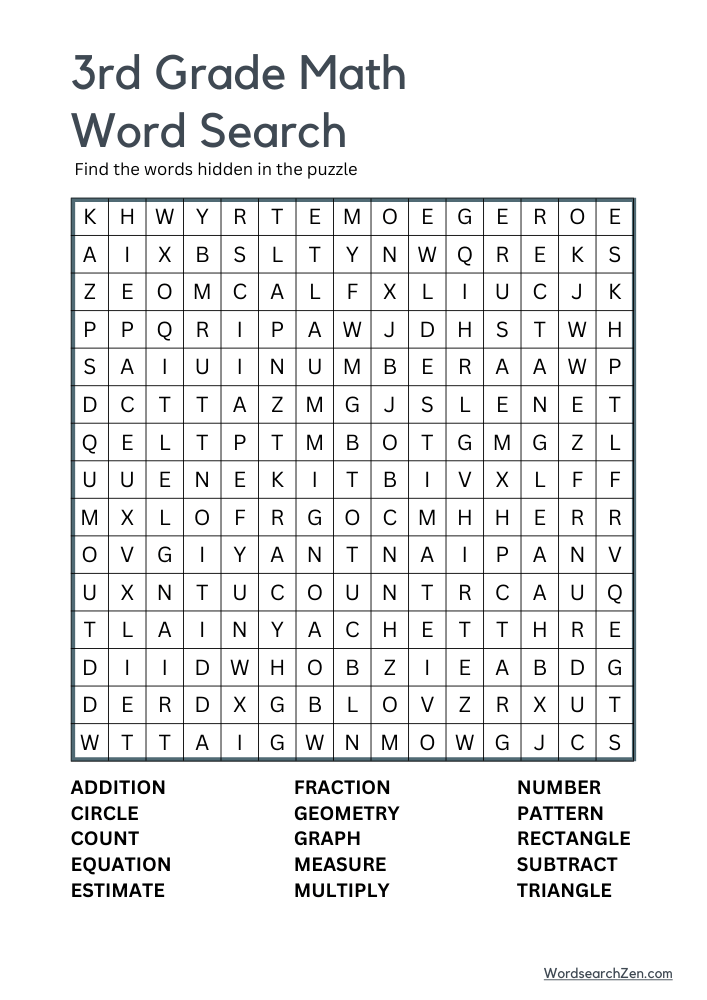 3rd-Grade-Math-Word-Search