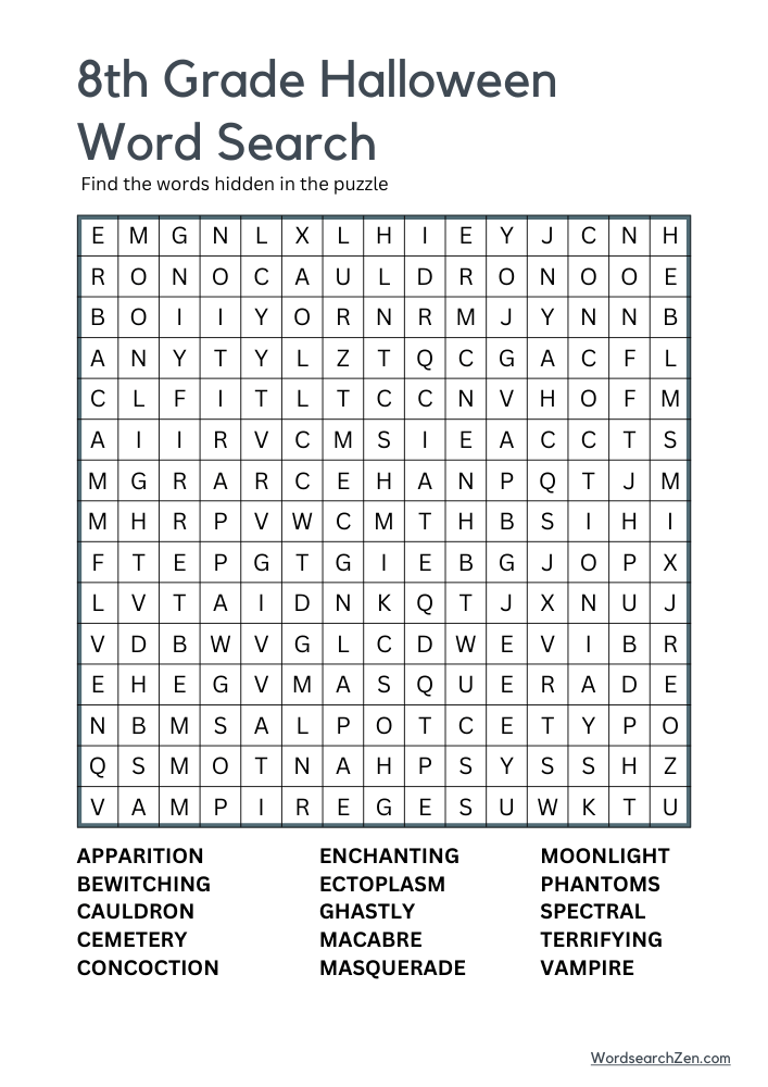 8th-Grade-Halloween-Word-Search