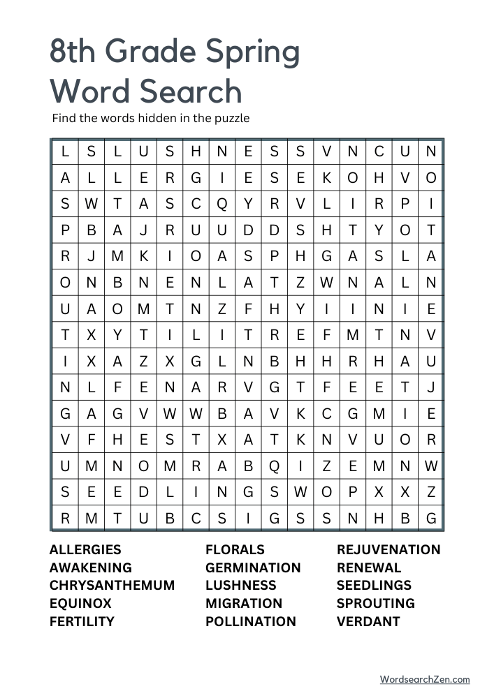 8th-Grade-Spring-Word-Search