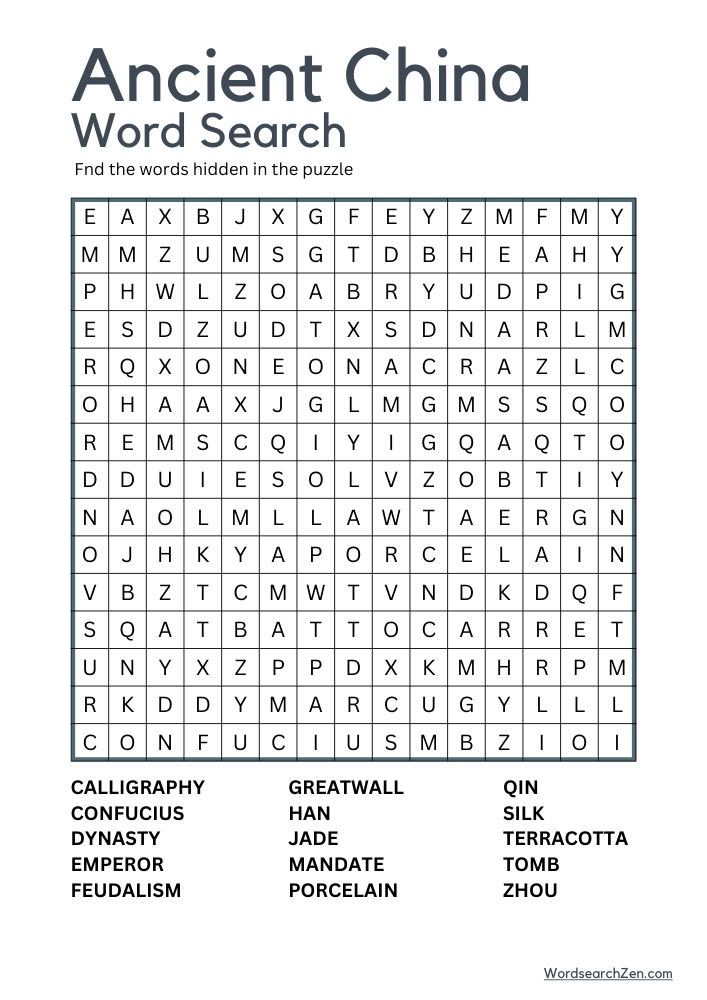 Ancient-China-Word-Search