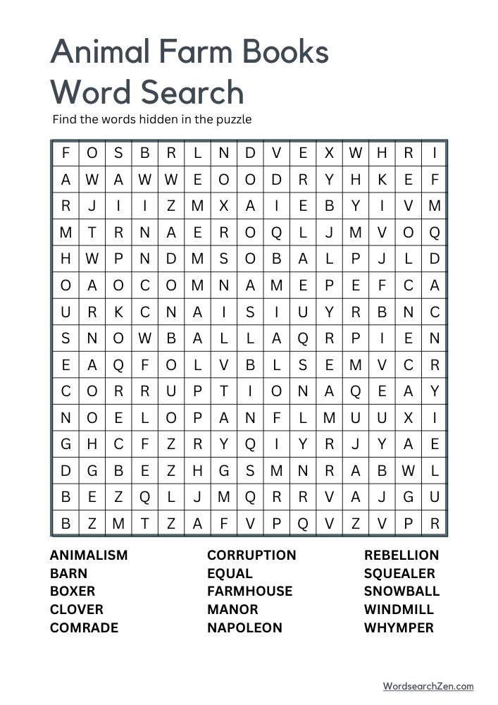 Animal-Farm-Books-Word-Search